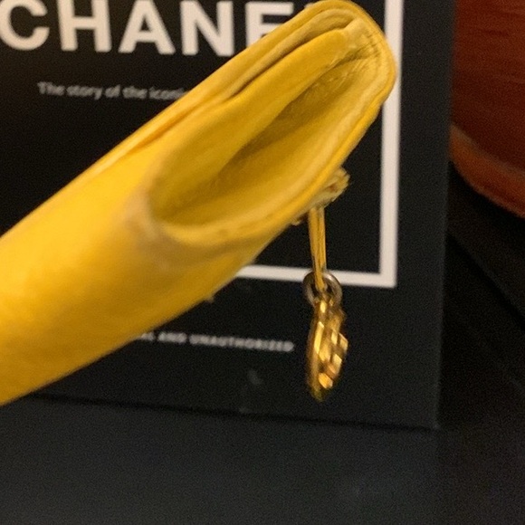 Chanel Yellow Caviar Wallet with Authenticity Card - Picture 12 of 13